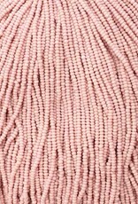 Czech Seed Bead 11/0 Opaque Pink Dyed Solgel Strung35019