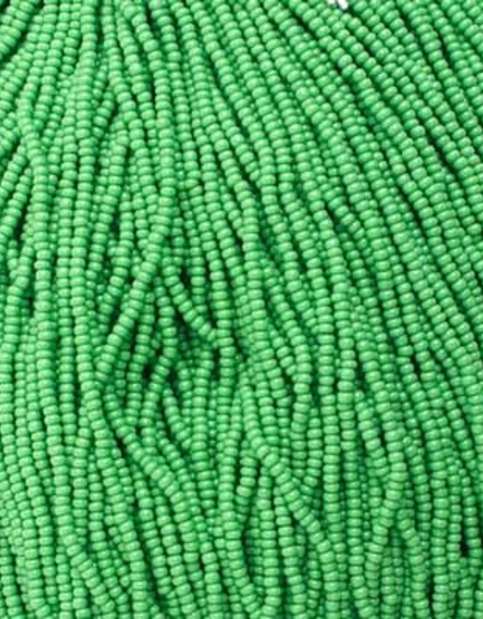 Preciosa Czech Seed Bead Czech Seed Bead 11/0 Opaque Medium Green Strung34911