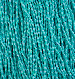 Seed Beads 11/0 Turquoise Chalk Dyed Solgel Strung 43252