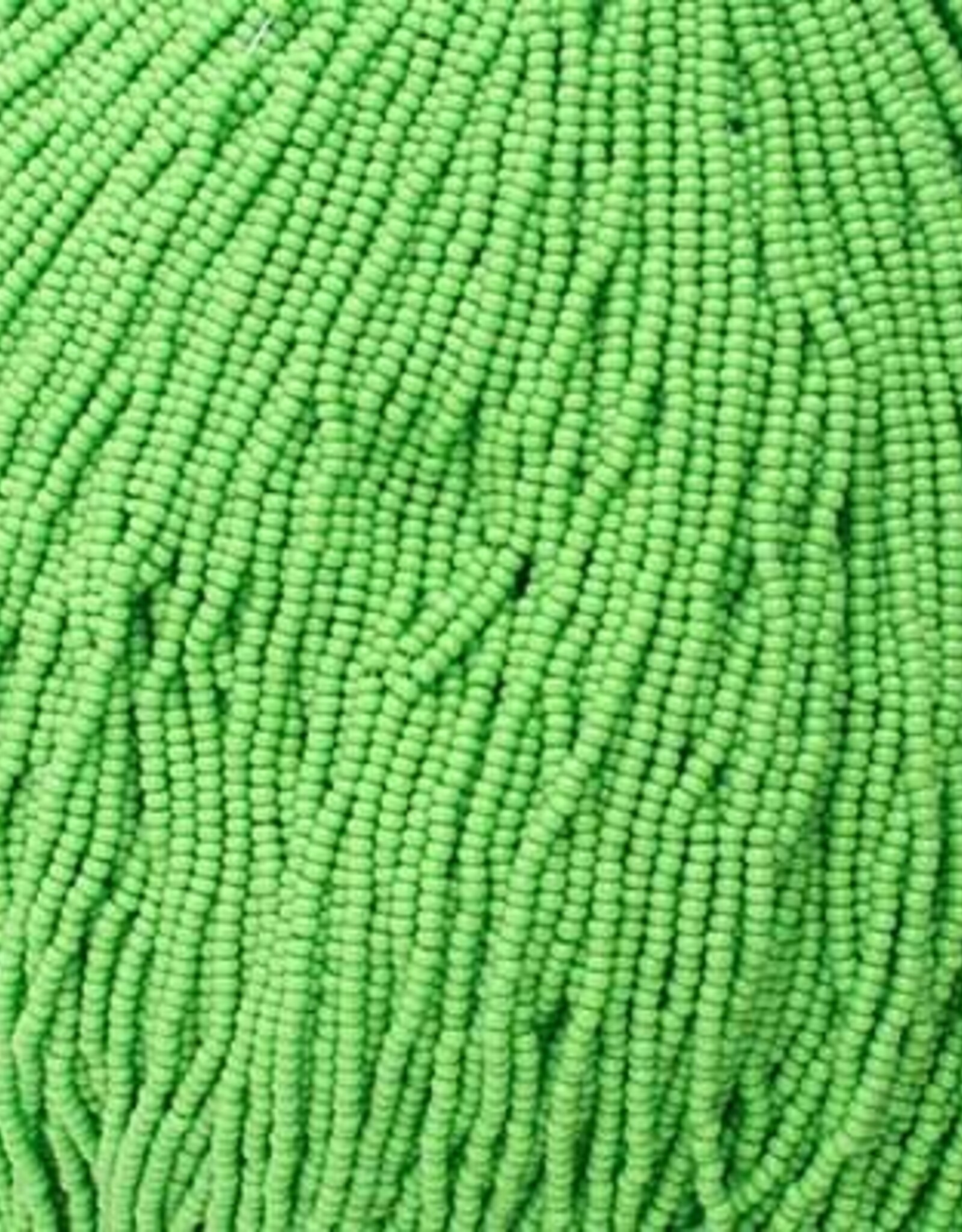Preciosa Czech Seed Bead Seed Beads 11/0 Op. Light Green Strung 34909