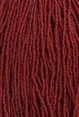 Preciosa Czech Seed Bead Seed Beads 11/0 Op. Cranberry Red Strung 4915