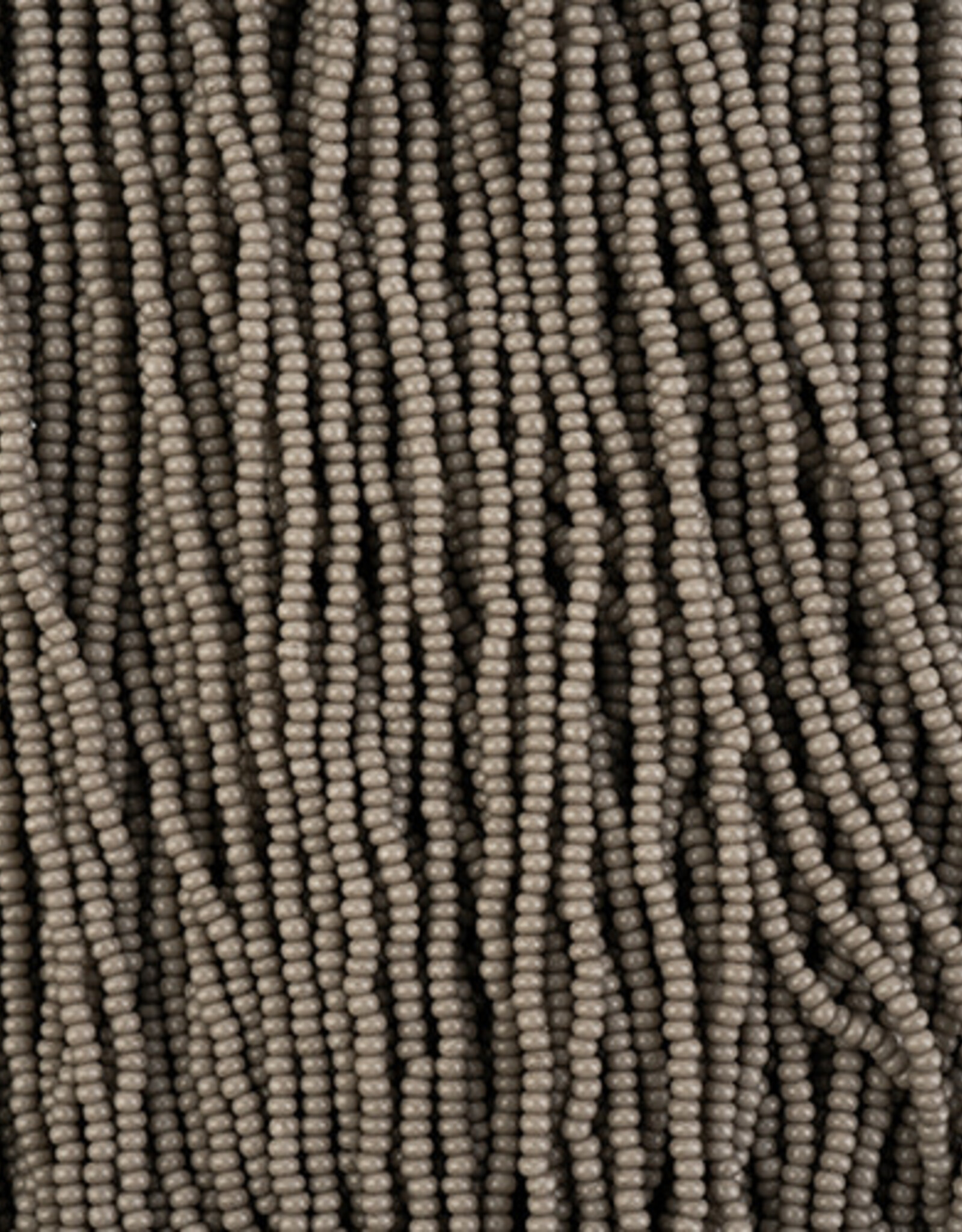 Seed Beads 11/0 Grey Chalk Dyed Solgel Strung 43255