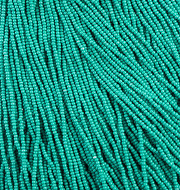 Czech Seed Beads Seed Beads 11/0 Terra Intensive Dark Green Strung43121