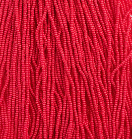 Czech Seed Beads Seed Beads 11/0 Terra Intensive Red Strung 43115