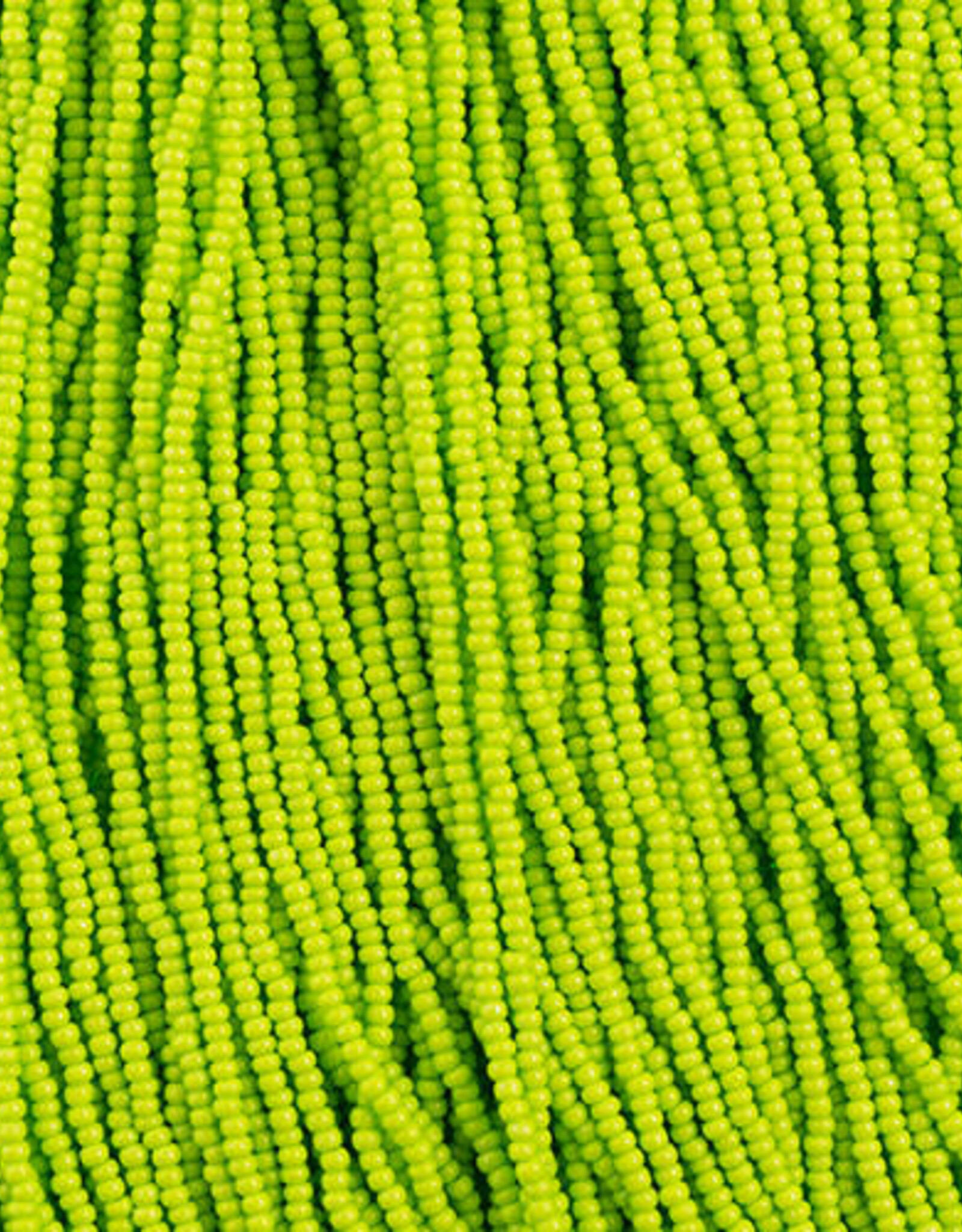 Czech Seed Beads Seed Beads 11/0 Terra Intensive Light Green Strung  43118