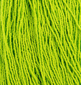Czech Seed Beads Seed Beads 11/0 Terra Intensive Light Green Strung  43118