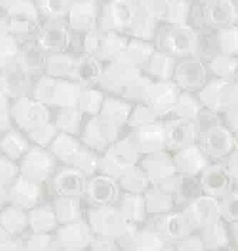 Miyuki Delica Seed Beads Delica  Program 11/0 Rd White AB Lined-Dyed 0066 V