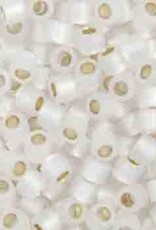 Miyuki Delica Seed Beads Delica  Program 11/0 RD White Opal Silver Lined 0221v