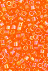 Miyuki Delica Seed Beads Delica Program 11/0 Rd Light Orange Transparent Ab 0151V
