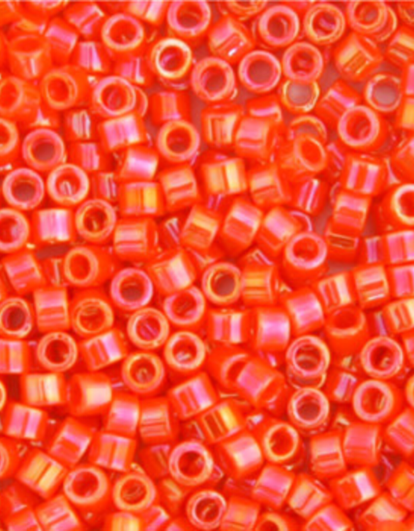 Miyuki Delica Seed Beads Delica 11/0 RD  Program Orange Opaque AB 0161V
