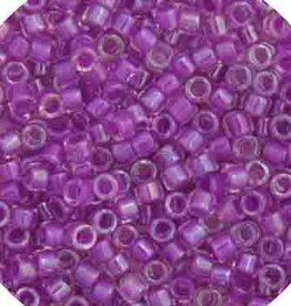 Miyuki Delica Seed Beads Delica 11/0 RD Lilac AB Lined-Dyed 0073V