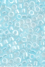 Miyuki Delica Seed Beads Delica Program 11/0 Rd Light Crystal Aqua Ceylon Lined-Dyed 0239V
