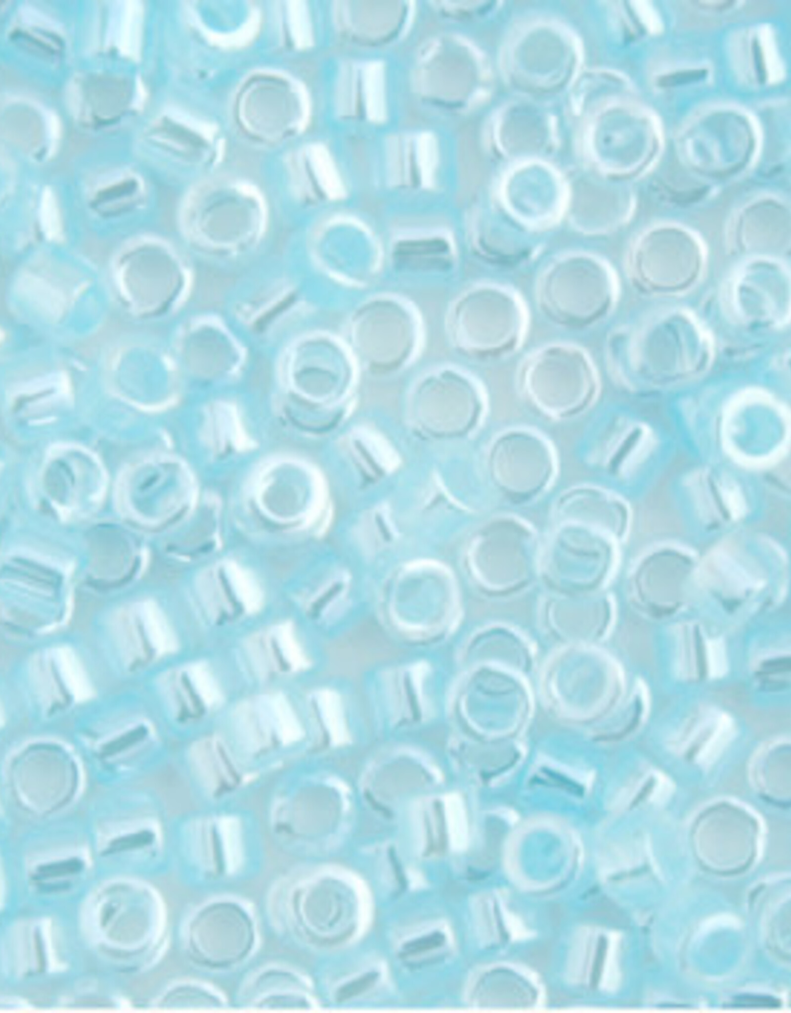 Miyuki Delica Seed Beads Delica Program 11/0 Rd Light Crystal Aqua Ceylon Lined-Dyed 0239V