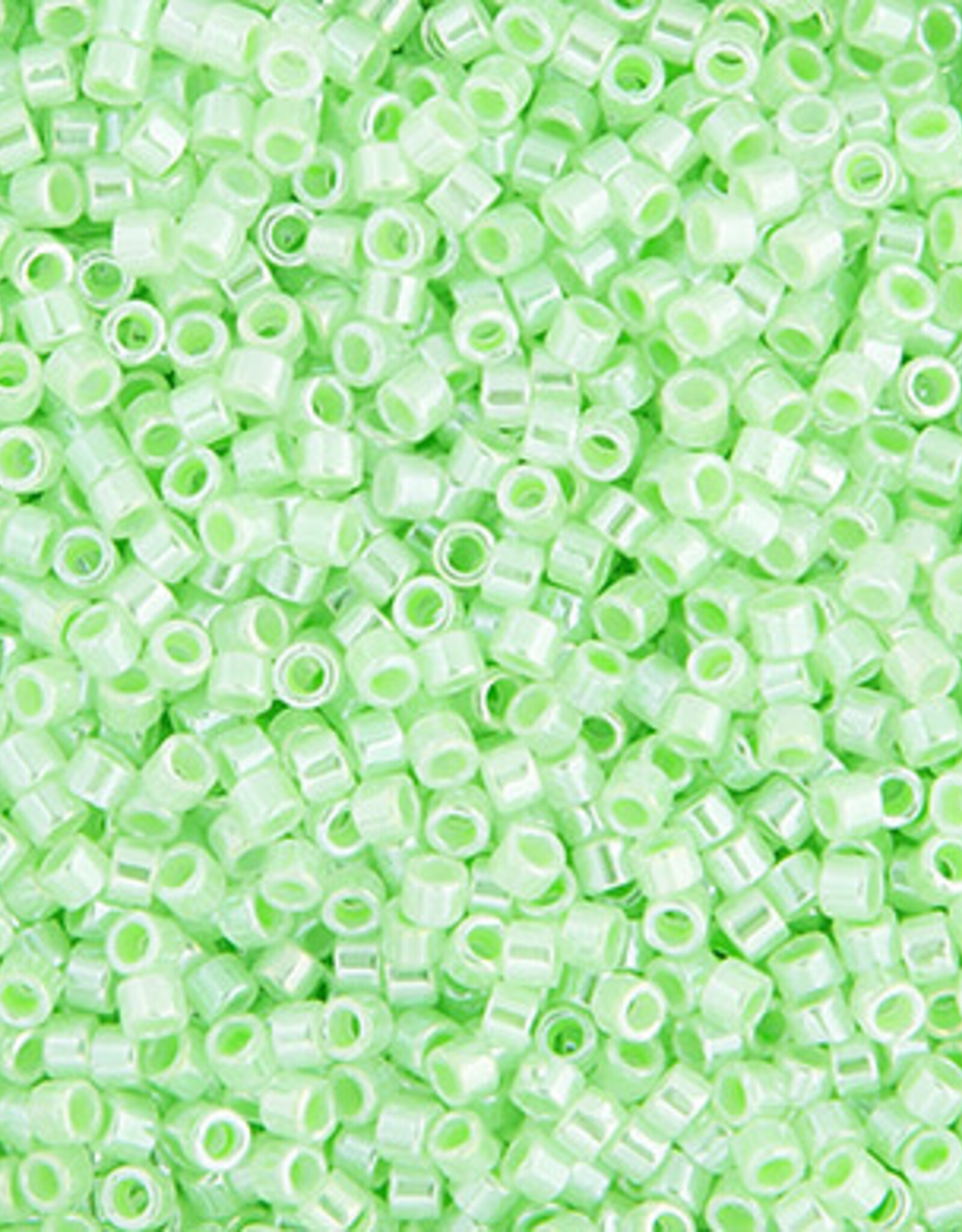 Miyuki Delica Seed Beads Delica Program 11/0 Rd Light Crystal Green Ceylon Lined-Dyed 0237V