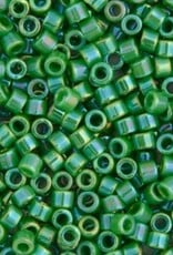 Miyuki Delica Seed Beads Delica Program 11/0 Rd Green Opaque Ab 0163V