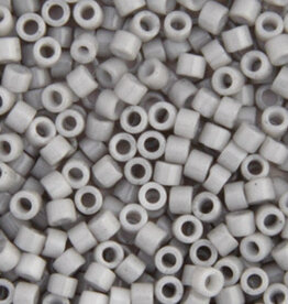 Miyuki Delica Seed Beads Delica Program 11/0 Rd Light Grey Smoke Opaque 1498V