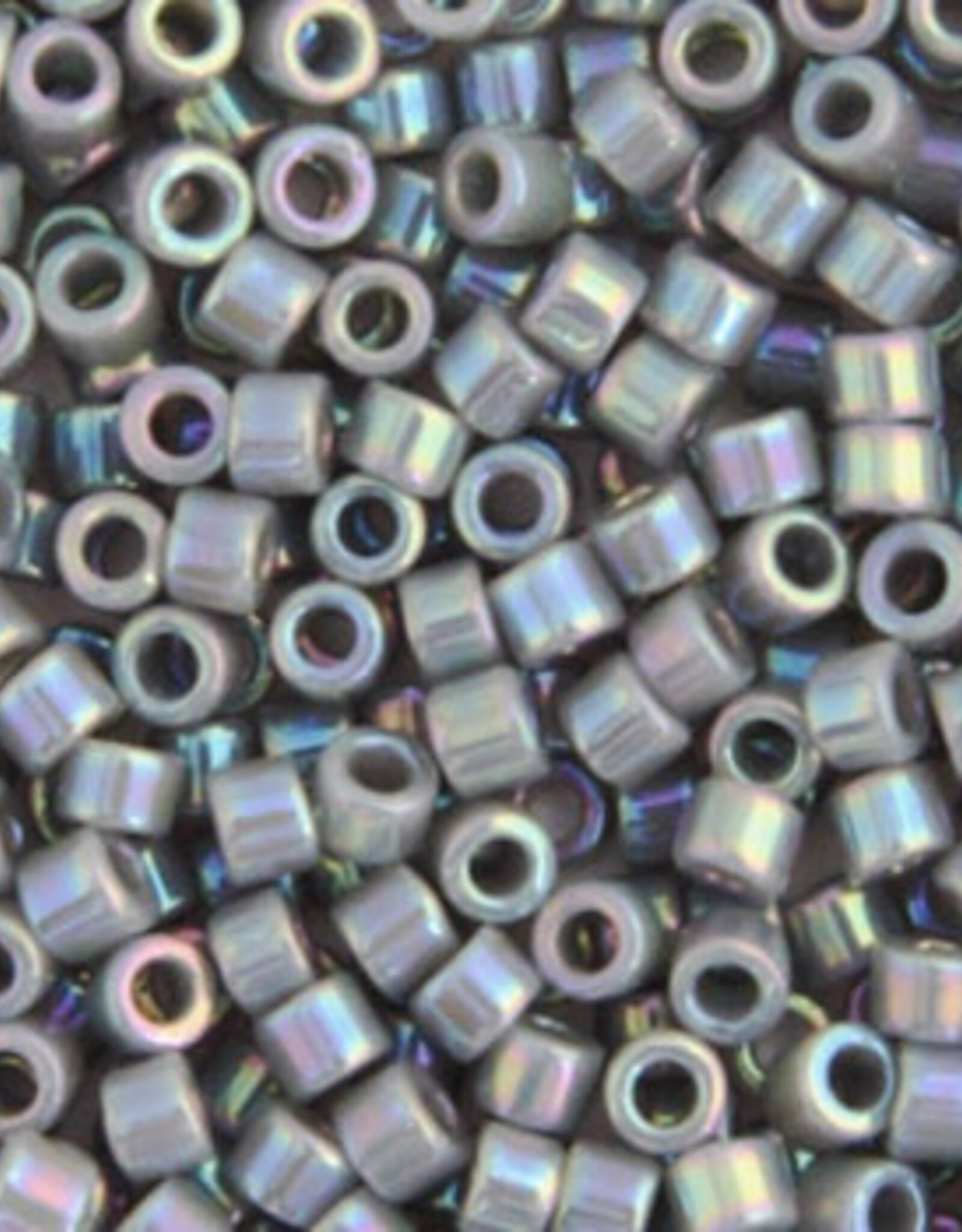 Miyuki Delica Seed Beads Delica 11/0 RD Program  Grey Opaque AB 0168V