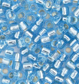 Miyuki Delica Seed Beads Delica 11/0 RD Aqua Silver Lined 0044V