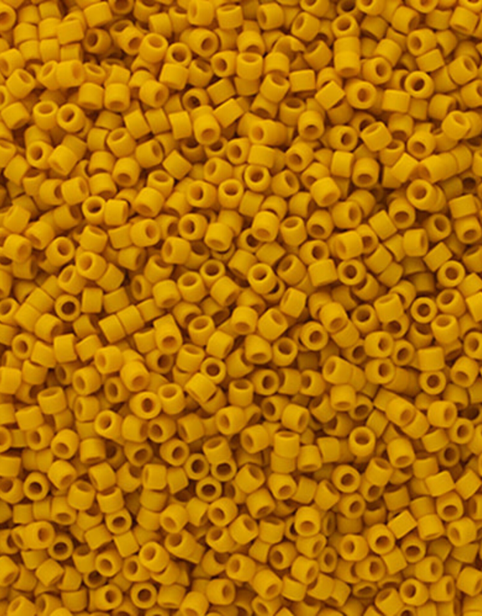 Miyuki Delica Seed Beads Delica 11/0 Frosted Glazed Yellow Canary Matte 2284V