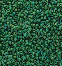 Miyuki Delica Seed Beads Delica 11/0 Frosted Glazed Rainbow Green Pine 2311V