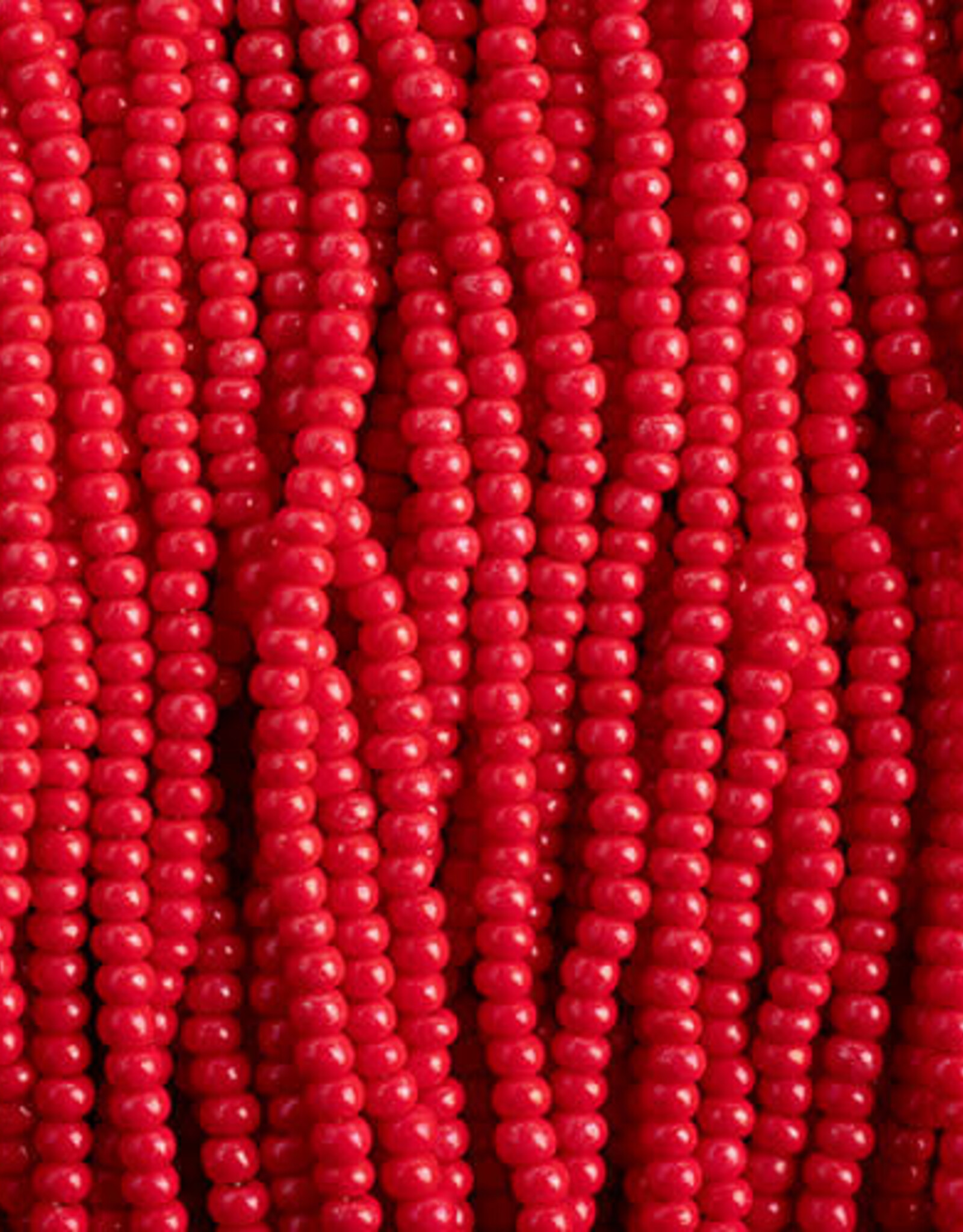 Preciosa Czech Seed Bead Seed Beads 10/0 Terra Intensive Red Strung 3115S