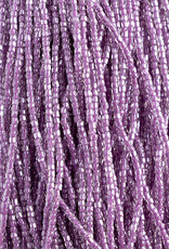 Seed Beads 3 Cut 10/0 Crystal/Purple Strung 2304