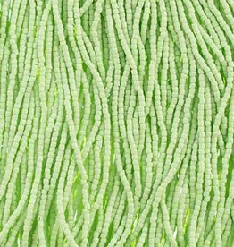 Seed Beads 3 Cut 10/0 Op. Pale Green Strung 1745
