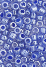 Delica 11/0 Rd Medium Crystal Blue Ceylon Lined-Dyed 0243 V
