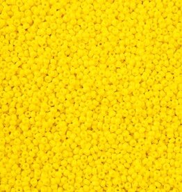 Seed Bead 11/0 Cut Opaque Lemon Yellow 100 g Bag Loose