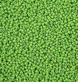 Czech Seed Bead 11/0 Cut Opaque Light Green