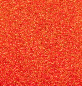 Box:  Seed Bead 11/0 Cut Transparent Orange 100 G bag Loose