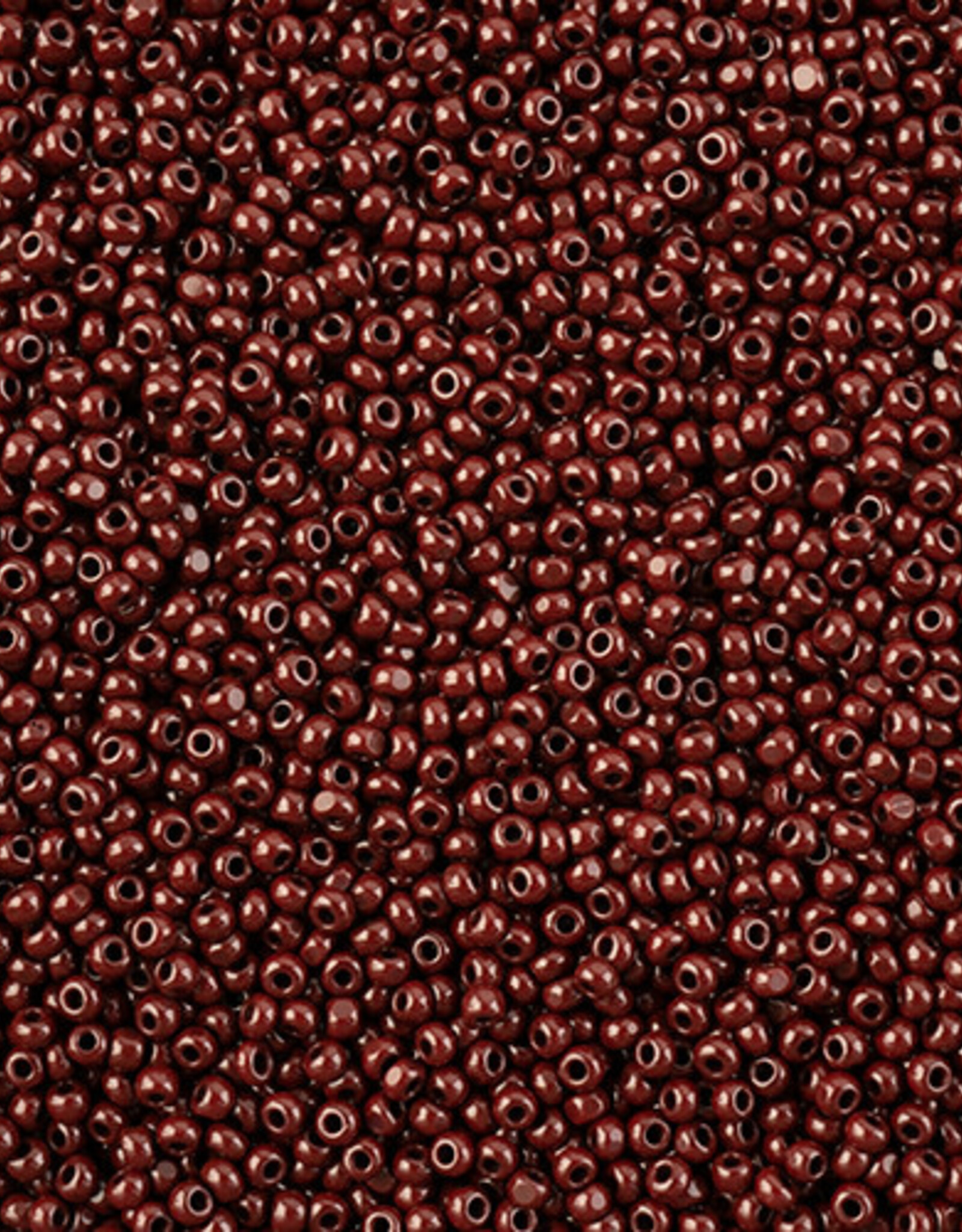Seed Bead 11/0 Cut Opaque Dark Brown 100 g Bag Loose