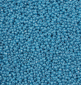 Box:  Czech Seed Bead 11/0 Cut Opaque Light Blue Luster 100g