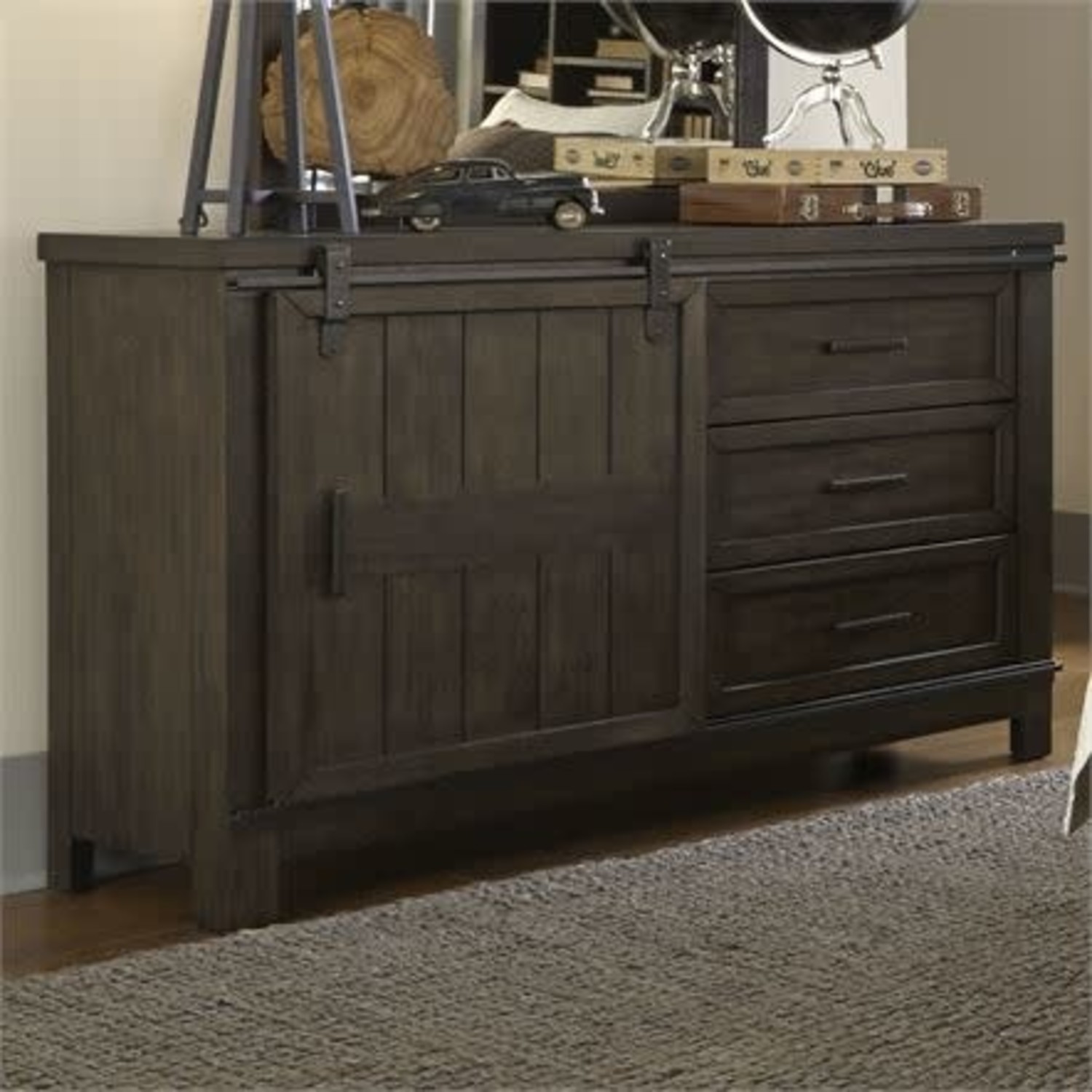 Thornwood Hills Barn Door Dresser Railey Design