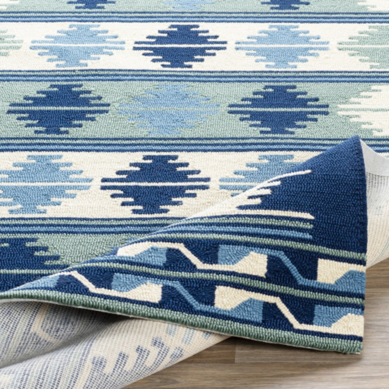 Rain Indoor/Outdoor Navy Rug 8'x10' Railey Design