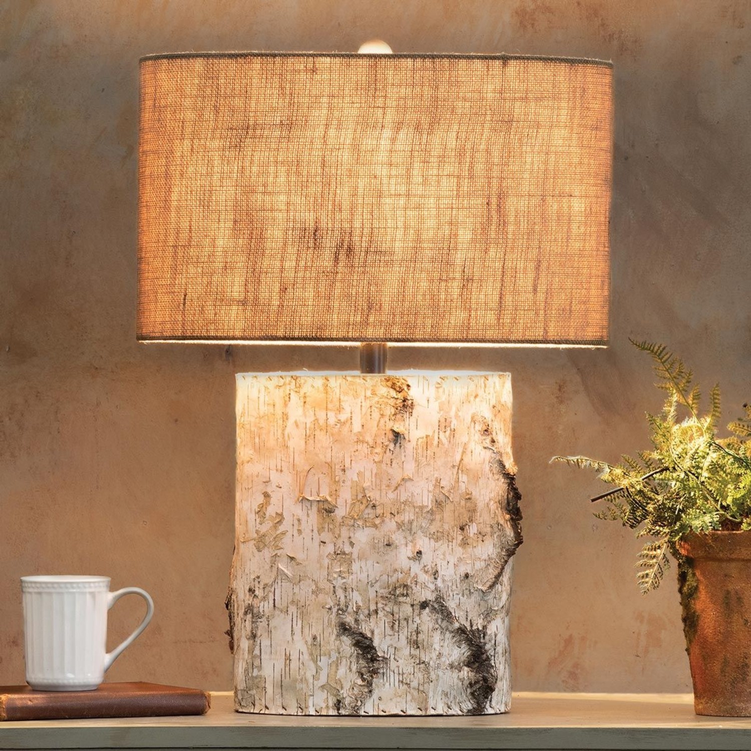 Birch Wood Table Lamp Railey Design