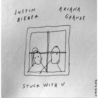 Ariana Grande & Justin Bieber ‎– Stuck With U 7" vinyl
