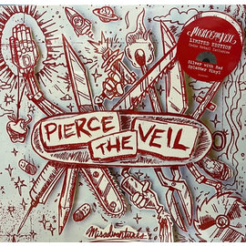 Pierce The Veil – Misadventures LP silver with red splatter vinyl