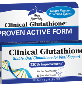 TERRY NATURALLY L-GLUTATHIONE, CLINICAL SLOW-MELT 60 TB "MIKE LIKES" -BO ∎