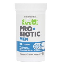 NATPLUS- NATURES PLUS PROBIOTIC, GI NATURAL, MEN 60 BIL 30 CP -S