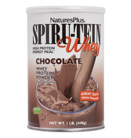 NATPLUS- SPIRUTEIN PROTEIN, HIGH ENERGY MEAL, WHEY CHOCOLATE 1.0 LB  (dimx)