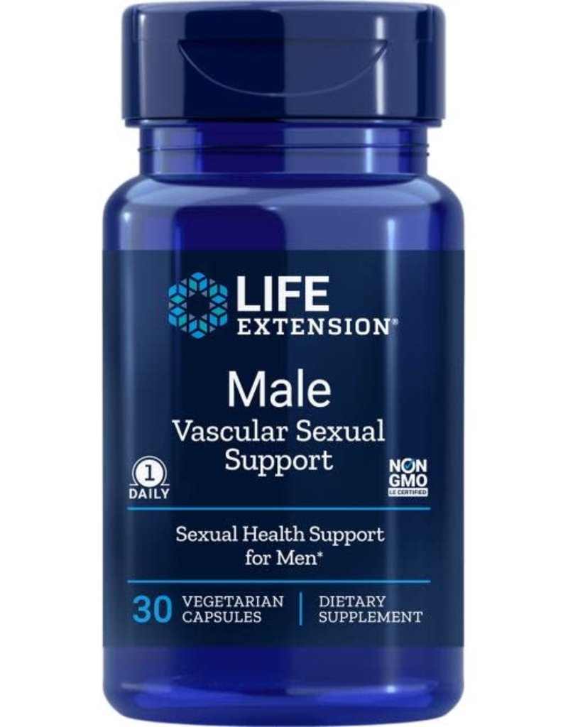 LIFE EXTENSION MALE VASCULAR SEXUAL SUPPORT 100 MG 30 VC -BO