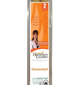 HARMONY'S CANDLES EAR CANDLES, UNSCENTED 2PK -BO