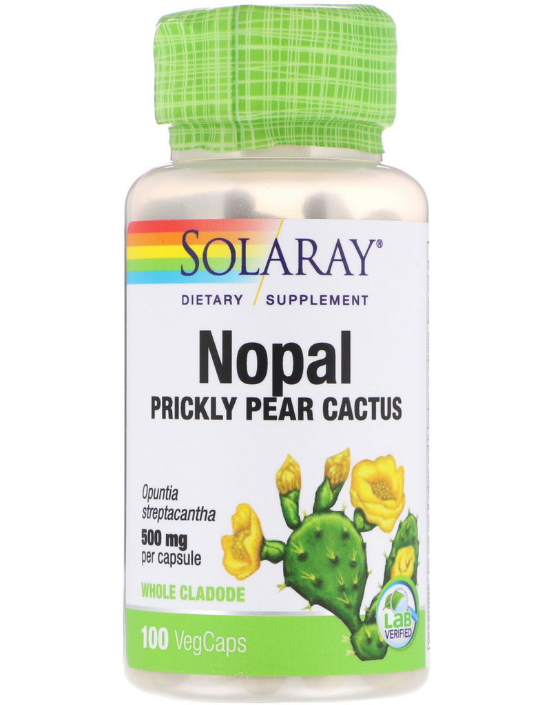 SOLARAY NOPAL PRICKLY PEAR 100 VC (OPUNTIA STREPTACHANTHA) -BO (dimx4)