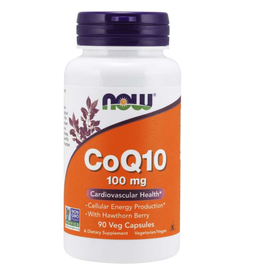 NOW FOODS COQ10 + HAWTHORN BERRY 100 MG