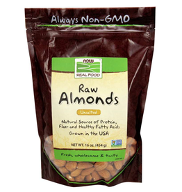 NOW FOODS ALMONDS, RAW SHELLED, NATURAL 16 OZ