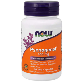 NOW FOODS PYCNOGENOL 100 MG 60 VC "JOYCE LIKES" (dimx3) -BO