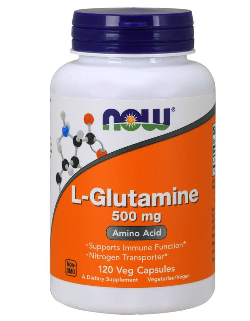 NOW FOODS AMINO ACID, L-GLUTAMINE 500 MG 120 CP -S