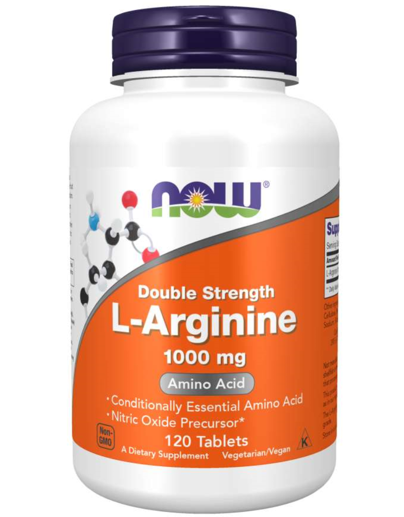 NOW FOODS AMINO ACID, L-ARGININE 1000 MG  120 TB DOUBLE STRENGTH -BO ++