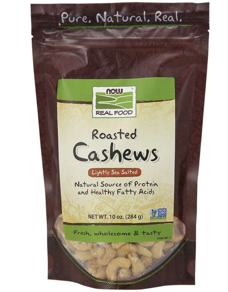NOW FOODS CASHEW, ROASTED 10 OZ (di) ++